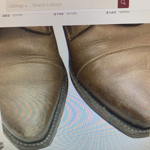 Dan Post Vintage Pointed Toe Lace-Up Boots sz 7.5M - Picture 9 of 11